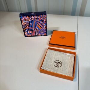 Hermēs empty orange jewelry gift box set